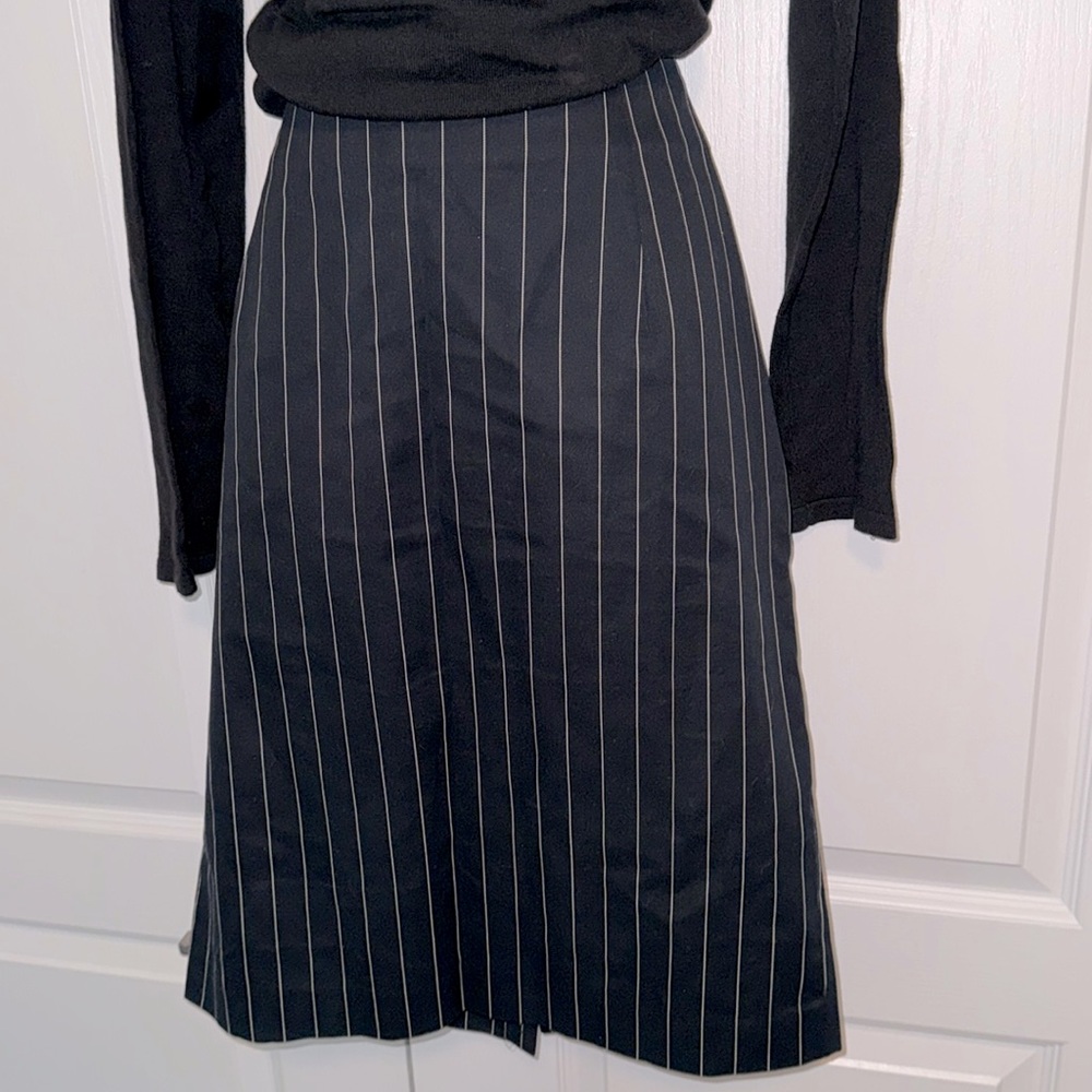 RALPH LAUREN PINSTRIPE PENCIL SKIRT - CLASSY and DEMURE